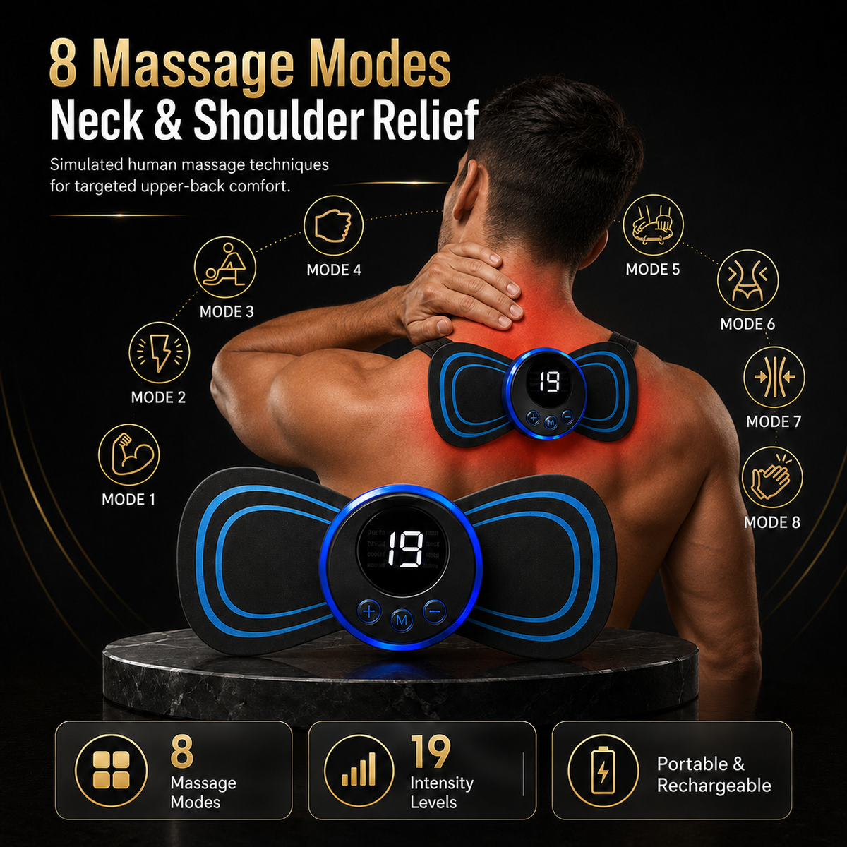 Intelligent Wireless TENS Massager