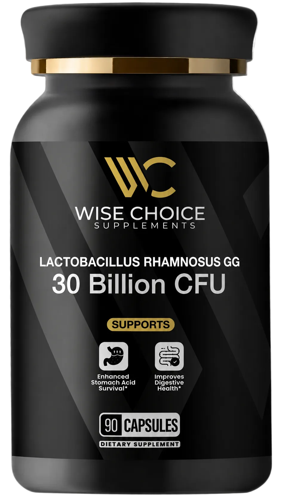 Lactobacillus Rhamnosus GG (LGG) Probiotic Supplement | 30 Billion | 90 Caps