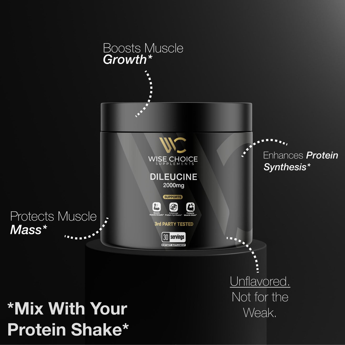 Dileucine 2000mg supplement benefits for muscle growth and recovery